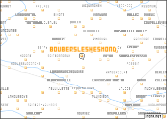 map of Boubers-lès-Hesmond