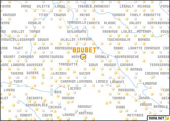 map of Boubet