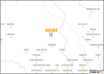 map of Boubé