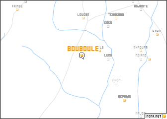 map of Bouboulé