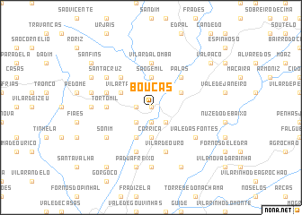 map of Bouças