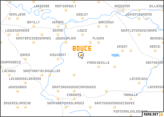 map of Boucé