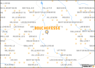 map of Boucheresse