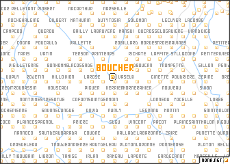 map of Boucher