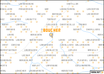 map of Boucher