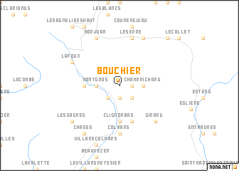 map of Bouchier