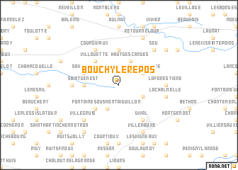 map of Bouchy-le-Repos