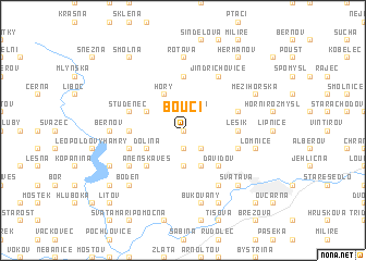 map of Boučí