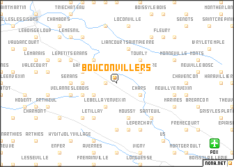 map of Bouconvillers