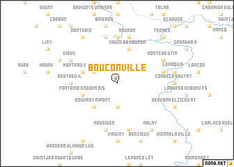map of Bouconville