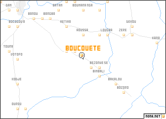 map of Boucouété