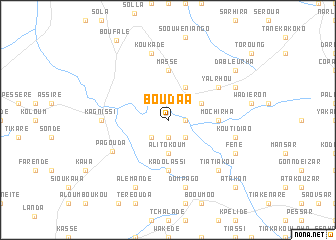 map of Boudaa