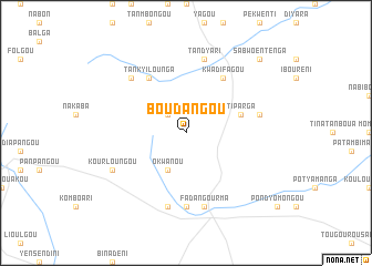 map of Boudangou