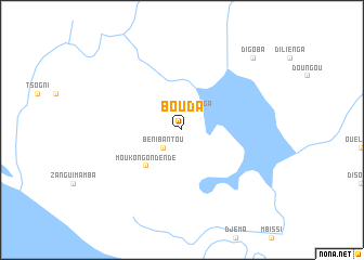 map of Bouda