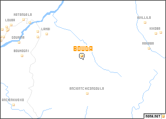 map of Bouda