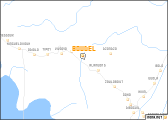 map of Boudel