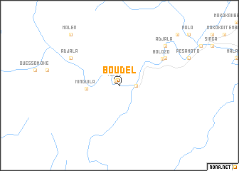 map of Boudel