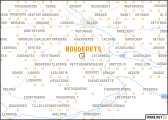 map of Bouderets