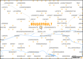 map of Boudernault