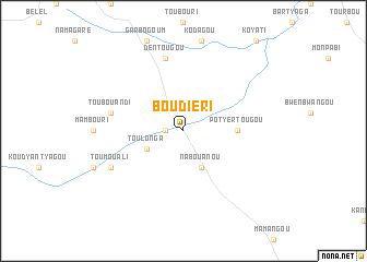 map of Boudiéri