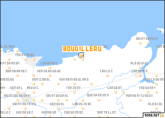 map of Boudilleau