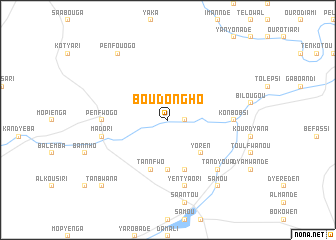 map of Boudongho