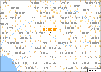 map of Boudon
