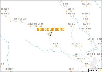 map of Boudouaboro