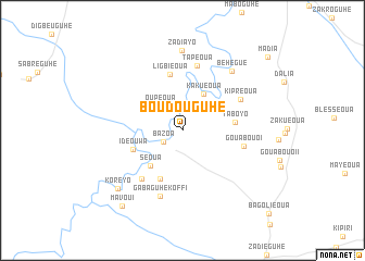 map of Boudouguhé