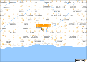 map of Boudouin