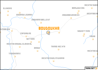 map of Boudoukha