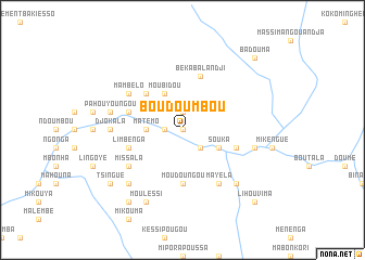 map of Boudoumbou
