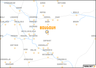 map of Boudoum