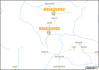 map of Boudoupou