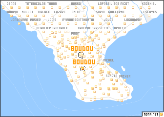 map of Boudou