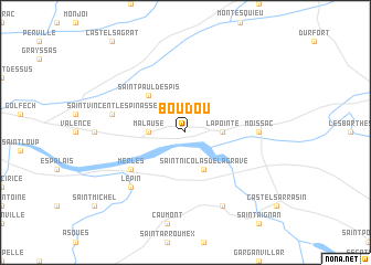 map of Boudou