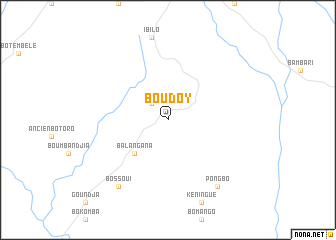 map of Boudoy