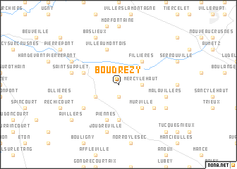 map of Boudrezy