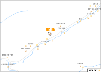 map of Boud