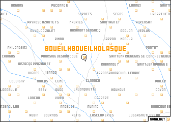 map of Boueilh-Boueilho-Lasque