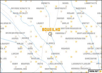 map of Boueilho