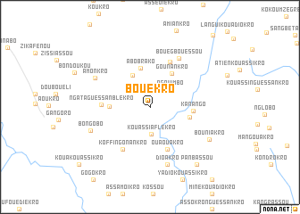 map of Bouékro