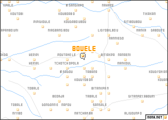 map of Bouélé