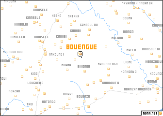 map of Bouèngué