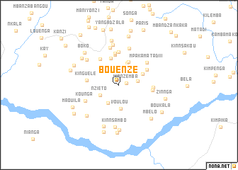 map of Bouenzé