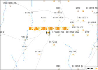 map of Bouérou-Bankrannou