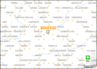 map of Bouesse