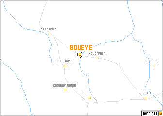 map of Bouèye