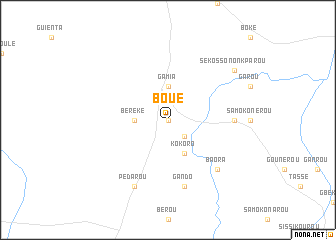 map of Boué