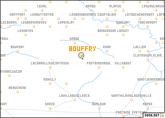 map of Bouffry